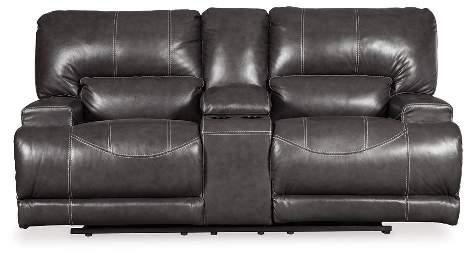 McCaskill Power Reclining Loveseat with Console - World Furniture Gallery (Newark, CA)