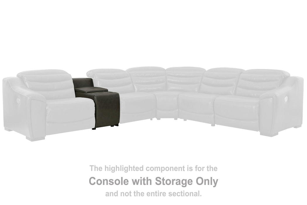 Center Line 3-Piece Power Reclining Loveseat with Console - World Furniture Gallery (Newark, CA)