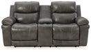 Edmar Power Reclining Loveseat with Console - World Furniture Gallery (Newark, CA)