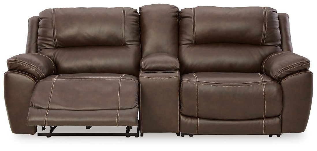 Dunleith 3-Piece Power Reclining Loveseat with Console - World Furniture Gallery (Newark, CA)