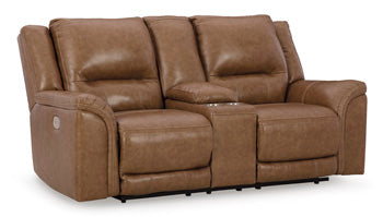 Trasimeno Power Reclining Loveseat with Console - World Furniture Gallery (Newark, CA)