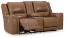 Trasimeno Power Reclining Loveseat with Console - World Furniture Gallery (Newark, CA)