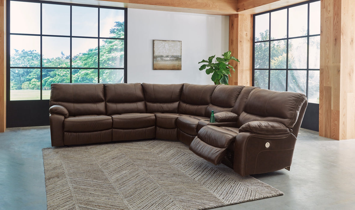 Family Circle Power Reclining Sectional - World Furniture Gallery (Newark, CA)