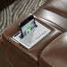 The Man-Den Power Reclining Loveseat with Console - World Furniture Gallery (Newark, CA)