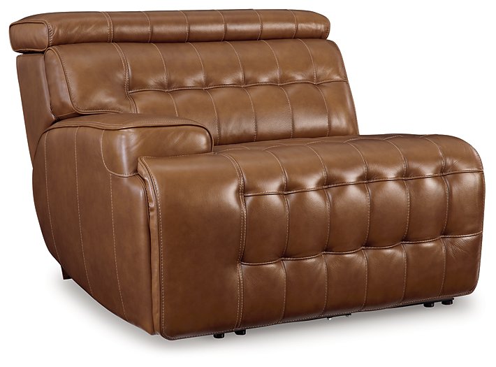 Temmpton Power Reclining Sectional Loveseat with Console - World Furniture Gallery (Newark, CA)