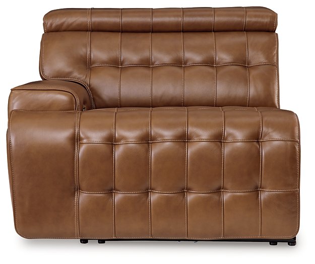 Temmpton Power Reclining Sectional Loveseat with Console - World Furniture Gallery (Newark, CA)