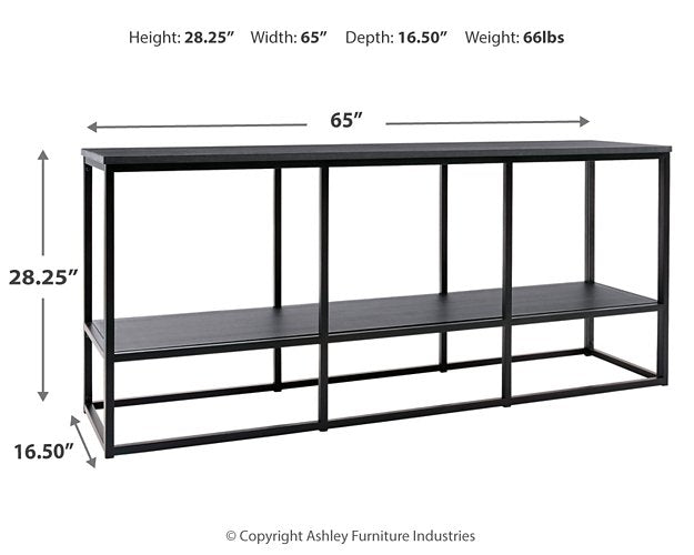 Yarlow 65" TV Stand - World Furniture Gallery (Newark, CA)