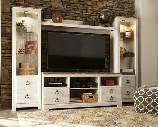 Willowton 4-Piece Entertainment Center - World Furniture Gallery (Newark, CA)