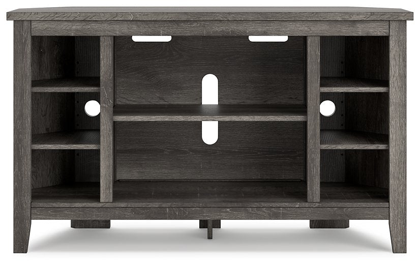 Arlenbry Corner TV Stand with Electric Fireplace - World Furniture Gallery (Newark, CA)