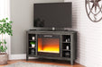 Arlenbry Corner TV Stand with Electric Fireplace - World Furniture Gallery (Newark, CA)