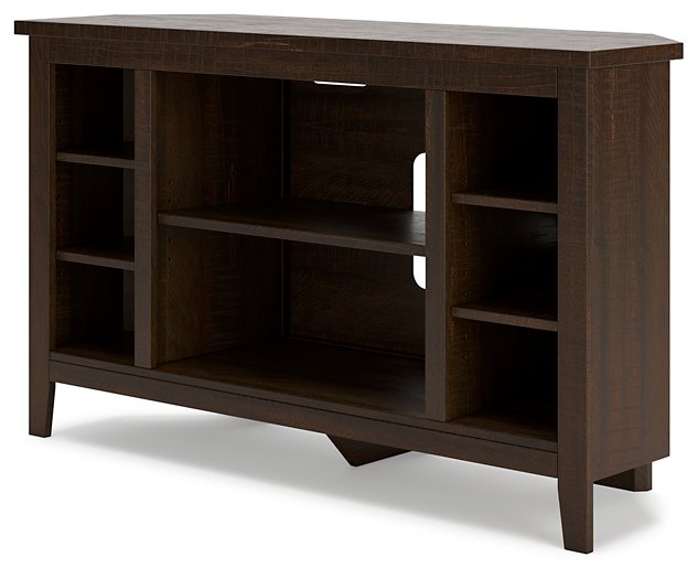 Camiburg Corner TV Stand with Electric Fireplace - World Furniture Gallery (Newark, CA)