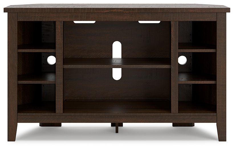 Camiburg Corner TV Stand with Electric Fireplace - World Furniture Gallery (Newark, CA)