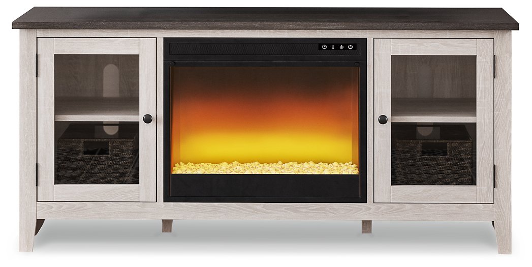 Dorrinson 60" TV Stand with Electric Fireplace - World Furniture Gallery (Newark, CA)