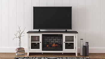 Dorrinson 60" TV Stand with Electric Fireplace - World Furniture Gallery (Newark, CA)