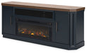 Landocken 83" TV Stand with Electric Fireplace - World Furniture Gallery (Newark, CA)