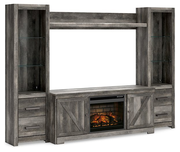 Wynnlow 4-Piece Entertainment Center with Electric Fireplace - World Furniture Gallery (Newark, CA)