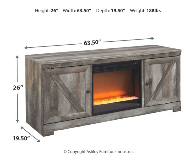 Wynnlow 63" TV Stand with Electric Fireplace - World Furniture Gallery (Newark, CA)