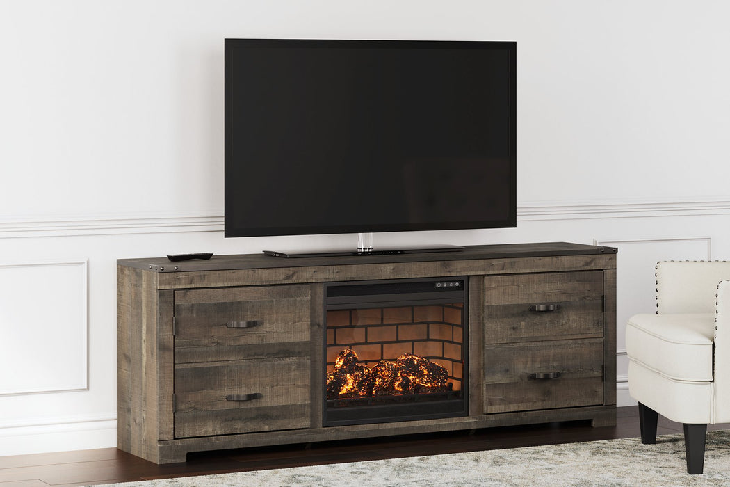 Trinell 72" TV Stand with Electric Fireplace - World Furniture Gallery (Newark, CA)