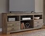 Trinell 63" TV Stand with Electric Fireplace - World Furniture Gallery (Newark, CA)