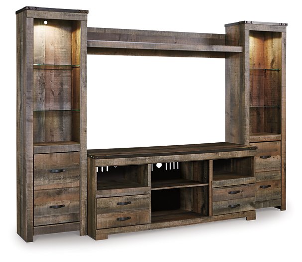 Trinell 4-Piece Entertainment Center - World Furniture Gallery (Newark, CA)