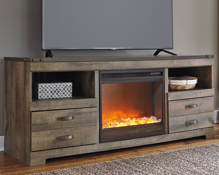 Trinell 63" TV Stand with Electric Fireplace - World Furniture Gallery (Newark, CA)