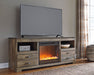 Trinell 63" TV Stand with Electric Fireplace - World Furniture Gallery (Newark, CA)