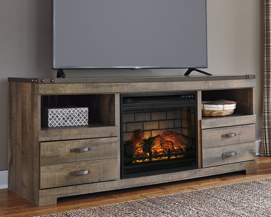 Trinell 63" TV Stand with Electric Fireplace - World Furniture Gallery (Newark, CA)