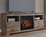 Trinell 63" TV Stand with Electric Fireplace - World Furniture Gallery (Newark, CA)