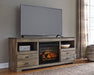 Trinell 63" TV Stand with Electric Fireplace - World Furniture Gallery (Newark, CA)