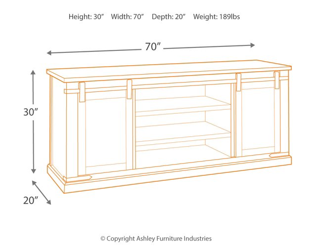 Budmore 70" TV Stand - World Furniture Gallery (Newark, CA)