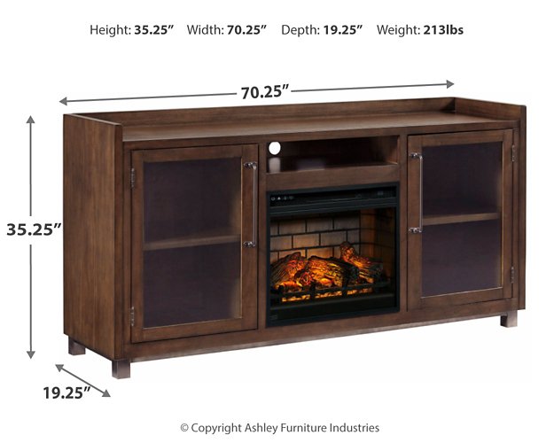 Starmore 70" TV Stand with Electric Fireplace - World Furniture Gallery (Newark, CA)