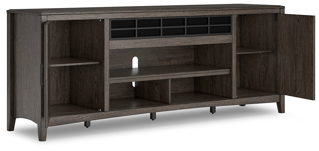 Montillan 84" TV Stand with Electric Fireplace - World Furniture Gallery (Newark, CA)