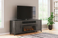 Montillan 84" TV Stand with Electric Fireplace - World Furniture Gallery (Newark, CA)