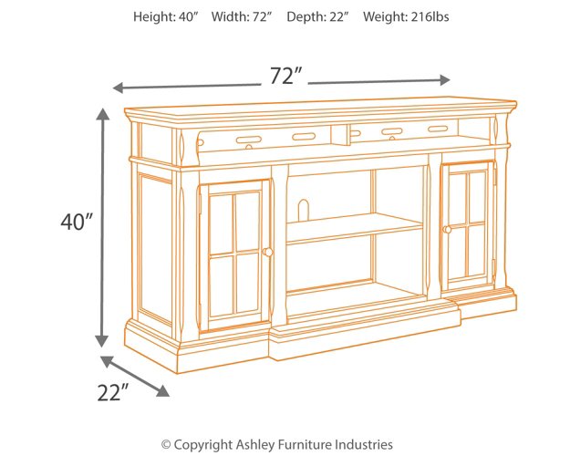 Roddinton 72" TV Stand - World Furniture Gallery (Newark, CA)