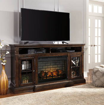 Roddinton 72" TV Stand with Electric Fireplace - World Furniture Gallery (Newark, CA)