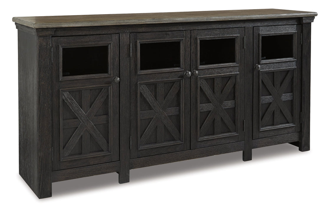 Tyler Creek 74" TV Stand - World Furniture Gallery (Newark, CA)