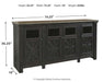 Tyler Creek 74" TV Stand - World Furniture Gallery (Newark, CA)