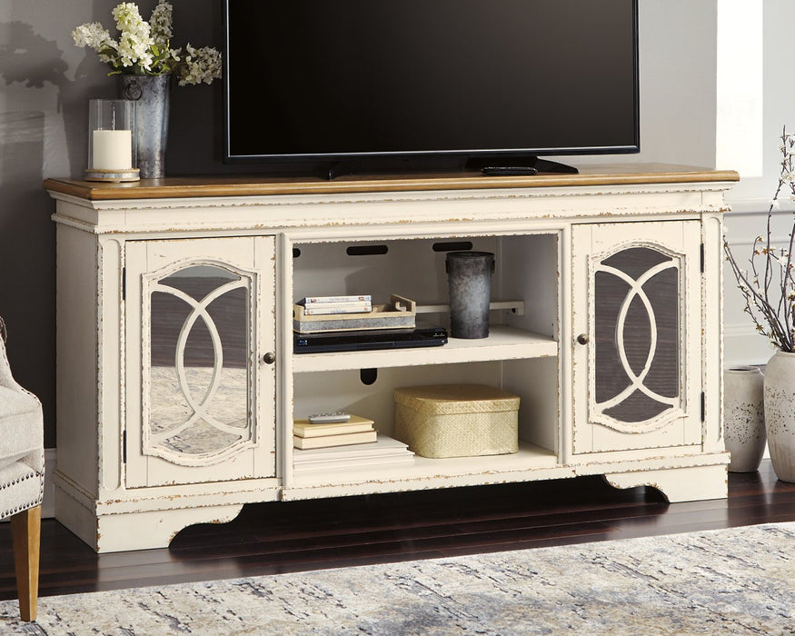 Realyn 74" TV Stand with Electric Fireplace - World Furniture Gallery (Newark, CA)