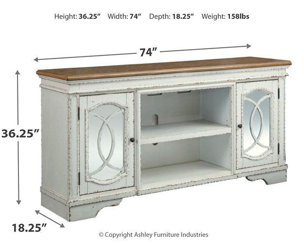 Realyn 74" TV Stand - World Furniture Gallery (Newark, CA)