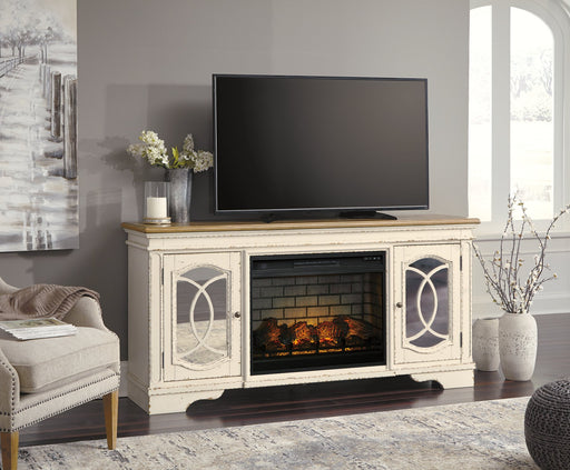 Realyn 74" TV Stand with Electric Fireplace - World Furniture Gallery (Newark, CA)