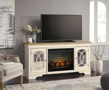 Realyn 74" TV Stand with Electric Fireplace - World Furniture Gallery (Newark, CA)