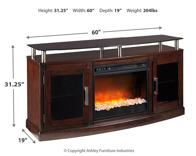 Chanceen 60" TV Stand with Electric Fireplace - World Furniture Gallery (Newark, CA)