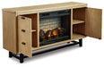 Freslowe TV Stand with Electric Fireplace - World Furniture Gallery (Newark, CA)