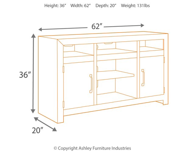 Sommerford 62" TV Stand with Electric Fireplace - World Furniture Gallery (Newark, CA)