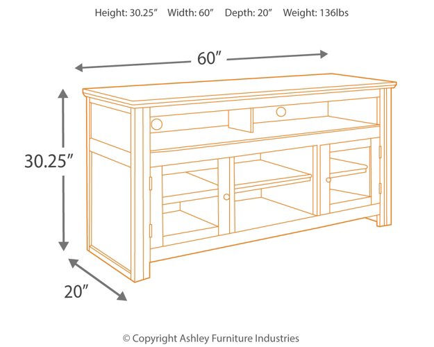 Harpan 60" TV Stand - World Furniture Gallery (Newark, CA)