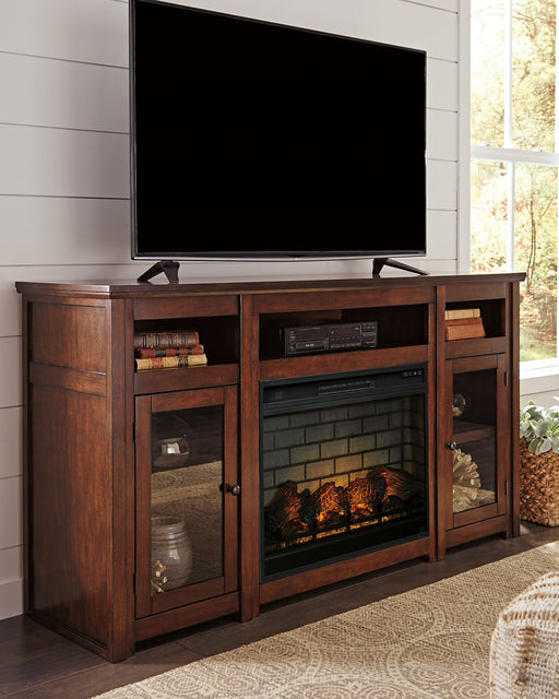 Harpan 72" TV Stand with Electric Fireplace - World Furniture Gallery (Newark, CA)