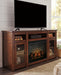 Harpan 72" TV Stand with Electric Fireplace - World Furniture Gallery (Newark, CA)