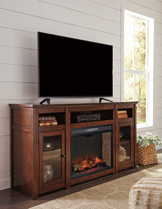 Harpan 72" TV Stand with Electric Fireplace - World Furniture Gallery (Newark, CA)