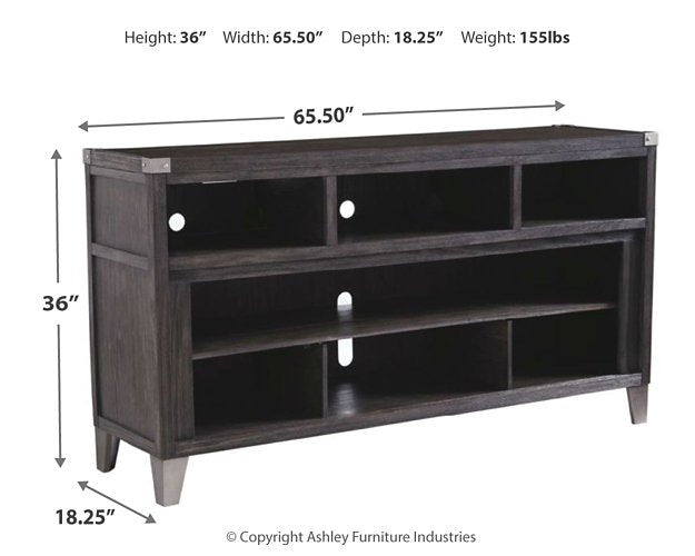 Todoe 65" TV Stand with Electric Fireplace - World Furniture Gallery (Newark, CA)