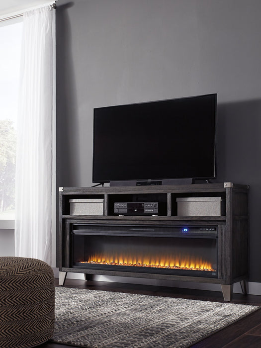 Todoe 65" TV Stand with Electric Fireplace - World Furniture Gallery (Newark, CA)